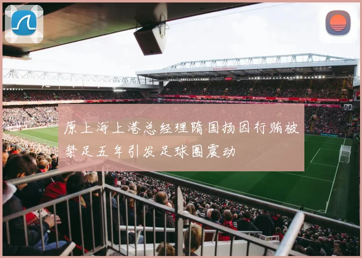 原上海上港总经理隋国扬因行贿被禁足五年引发足球圈震动
